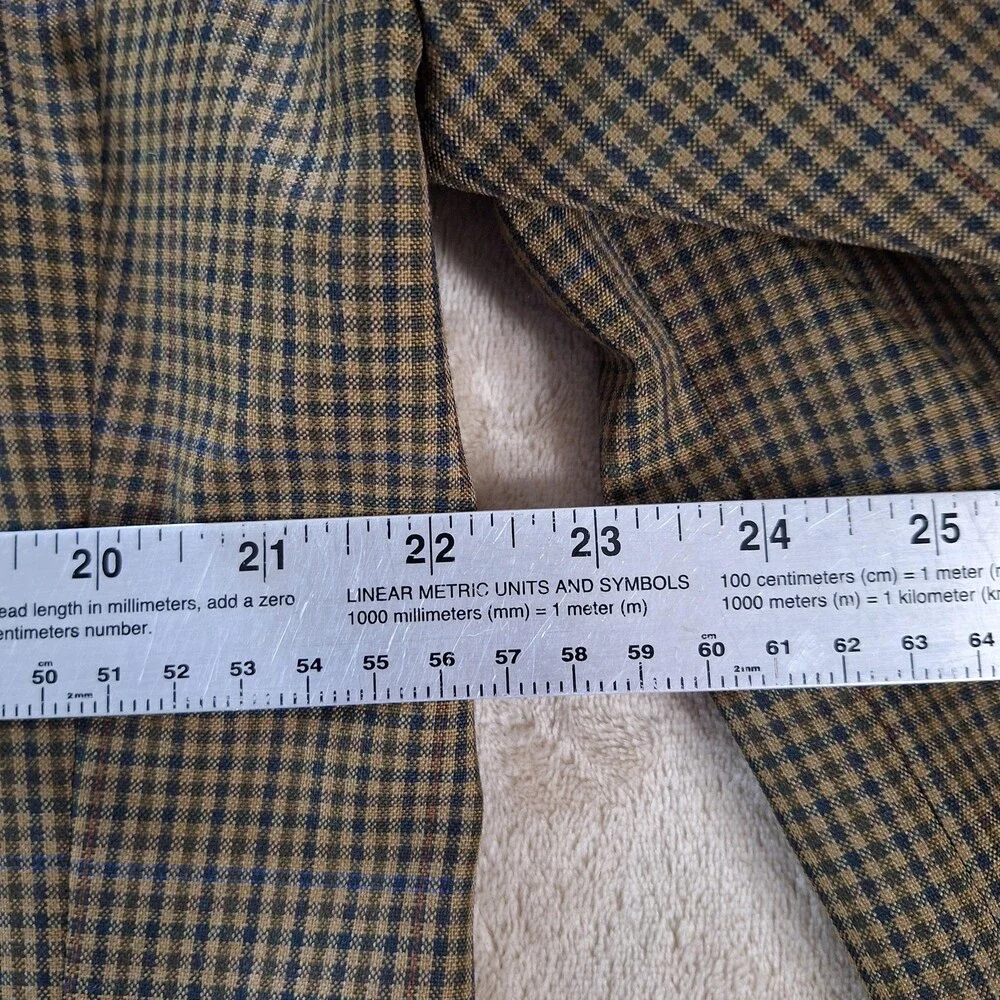 Vintage Christian Dior Monsieur Blazer Mens 42 Wool Plaid Sport Coat USA 90s